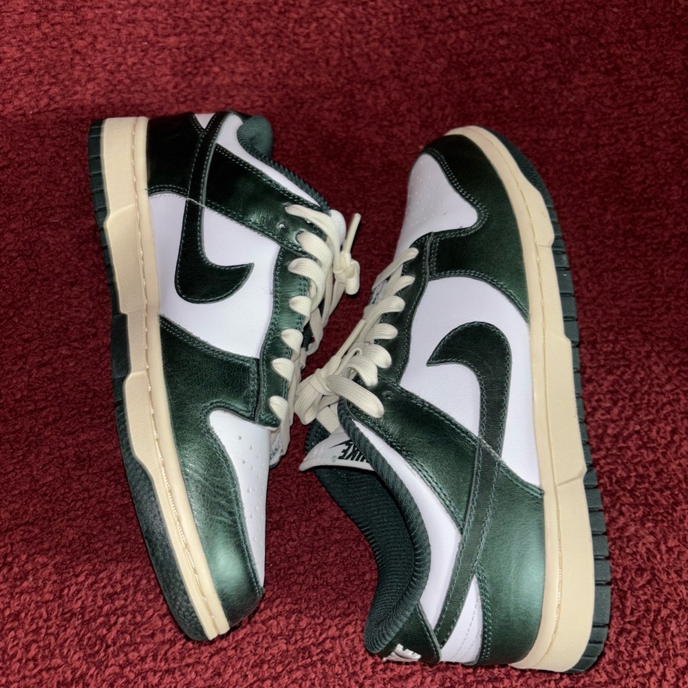 Nike Dunk Low Forest Green and White